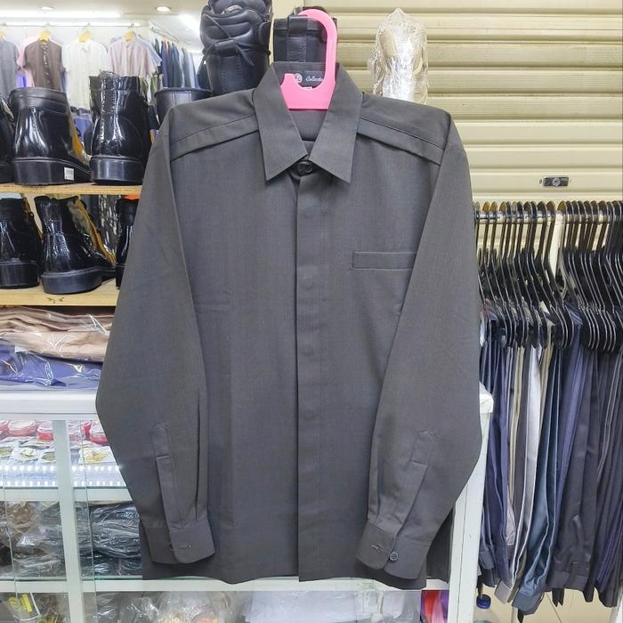 Safari paspampres warna coklat tua lengan panjang