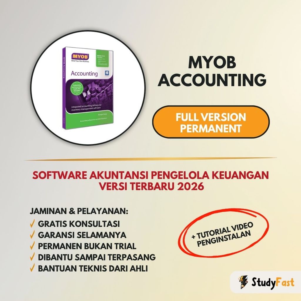 MYOB Accounting Pro Full Version Original Lifetime - Lisensi Penuh (WIN) + Tutorial