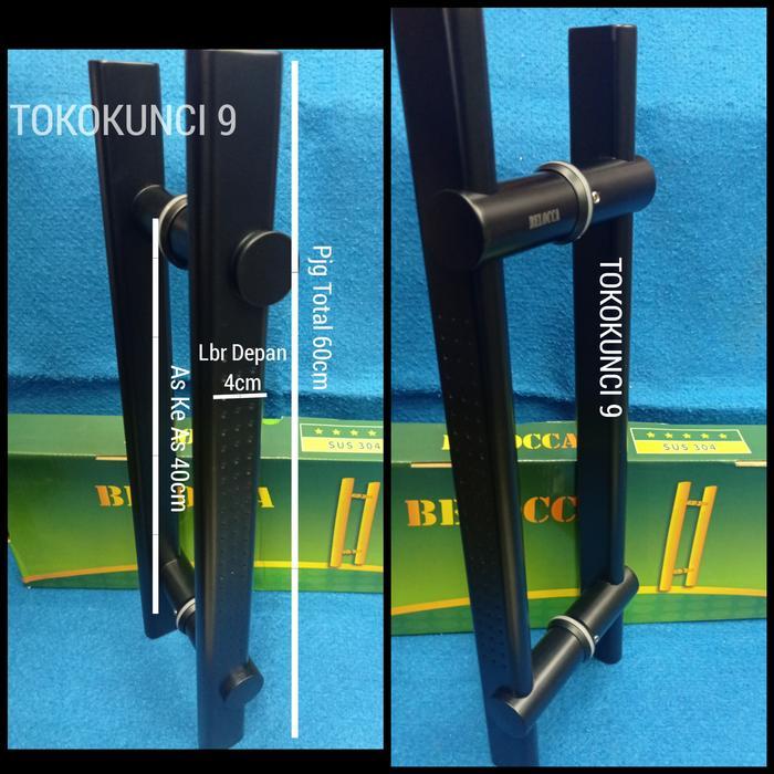 Terlaris Pull Handle Belocca Hitam 237 60Cm Handle Pintu Black Stainless Sus304