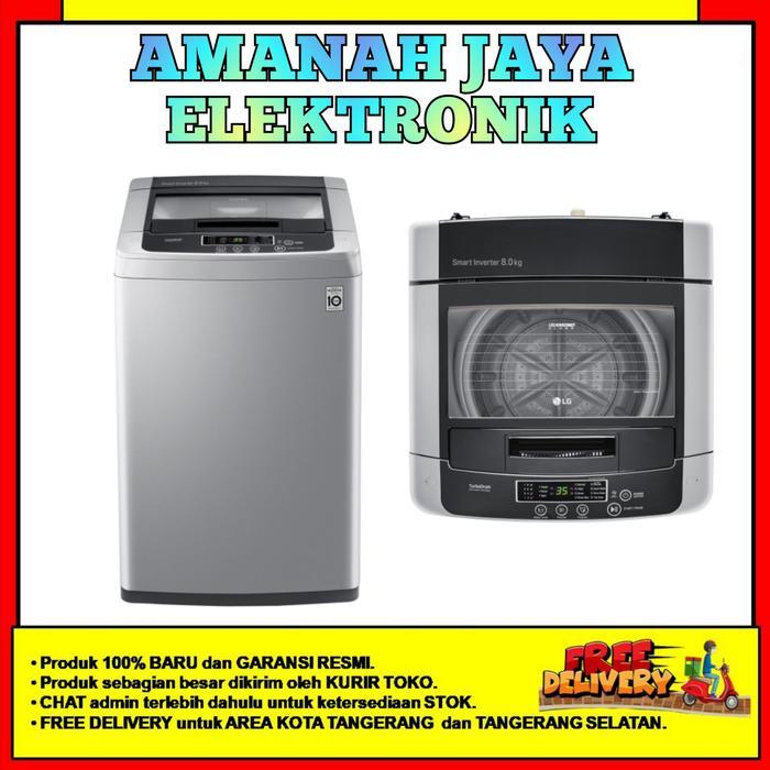 LG MESIN CUCI 8 Kg TOP LOADING T2108VSPCK | LG T2108VSPCK T2108 VSPCK