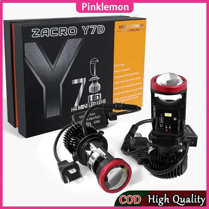 Mini Projie Y7D Lampu Led Mobil Dan Motor H4 /Biled/ Mini Pjector Projie Y7D Super Bright 50 Watt
