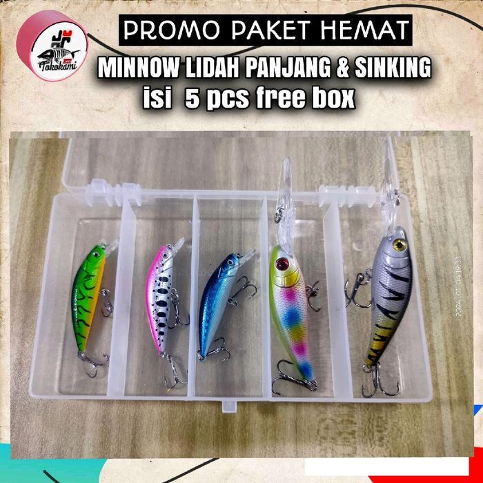 Minnow lidah panjang +minnow 6 gram sinking
