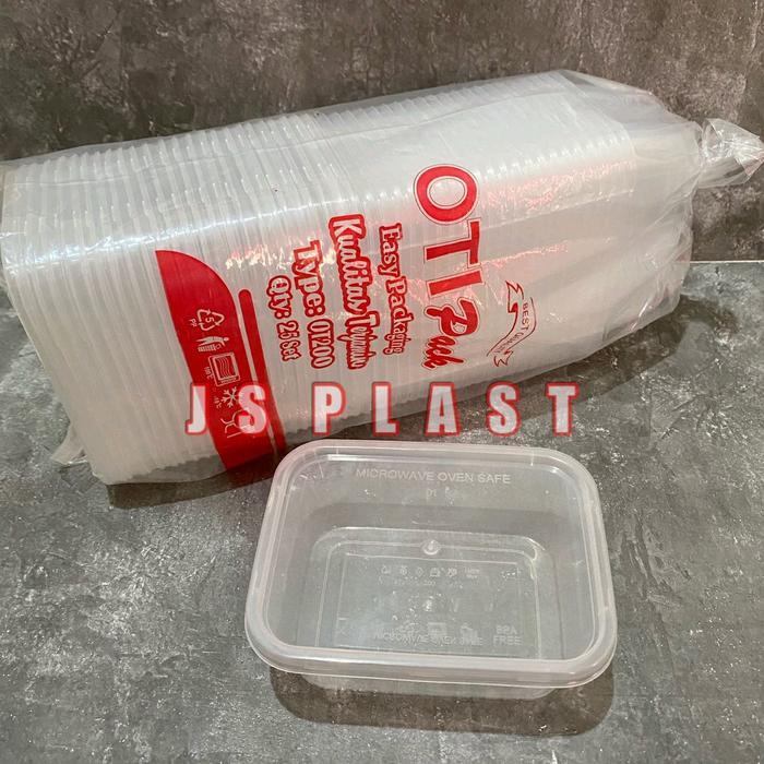 (ISI 25SET) Thinwall Kotak 200ml / Thinwall Square 200ml - Thinwall 200ml Kotak