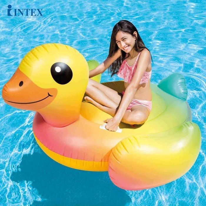 INTEX 57556 PELAMPUNG Bebek Yellow Duck Ride On