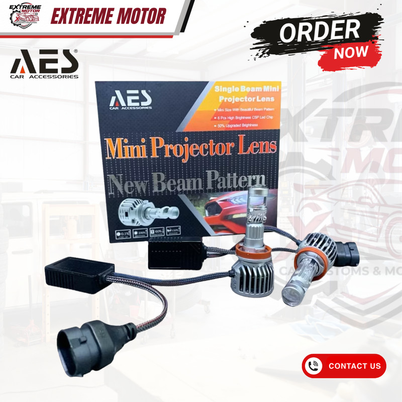 Biled Laser Mini AES 9005 9006 H7 H11 Merk AES