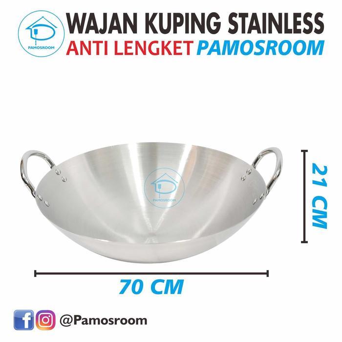 Calypso Wajan Kuali 70 cm Penggorengan Stainless Steel Ukuran 70cm