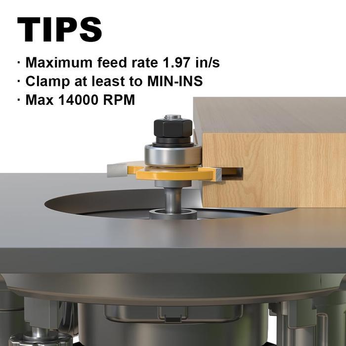 [] J.LD TOOL Mata Router Mata Profil Router Bit Timmer Bit Kayu Panel Pintu Slot