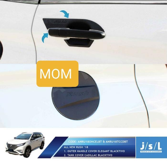 Paket Aksesoris Mobil Warna Hitam Doff Khusus All New Rush 2018