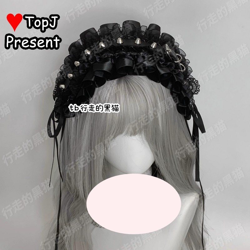 Cosplay sweet Lolita Japanese handmade girl Harajuku Gothic Lolita cross lovely subculture rivet