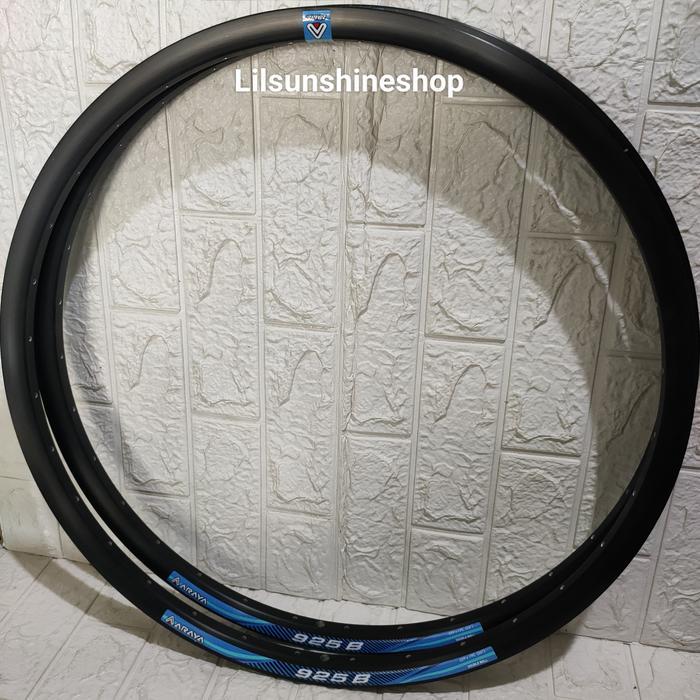Rims Velg 26 ARAYA 925B Lubang 32 RIM Alloy Double Wall Valve AV Sepeda MTB FEDERAL Jumlah SEPASANG