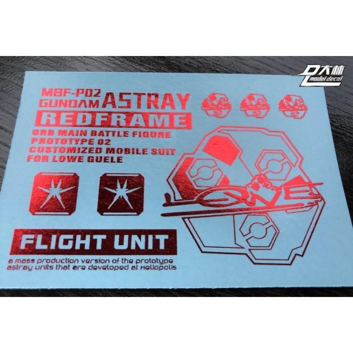 MG ASTRAY RED FRAME FLIGHT UNIT BASE WATER DECAL 8806 DL MODEL