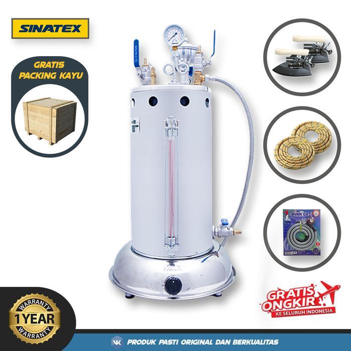 Boiler Setrika Uap Laundry 15 Liter Sinatex Lengkap ( / )