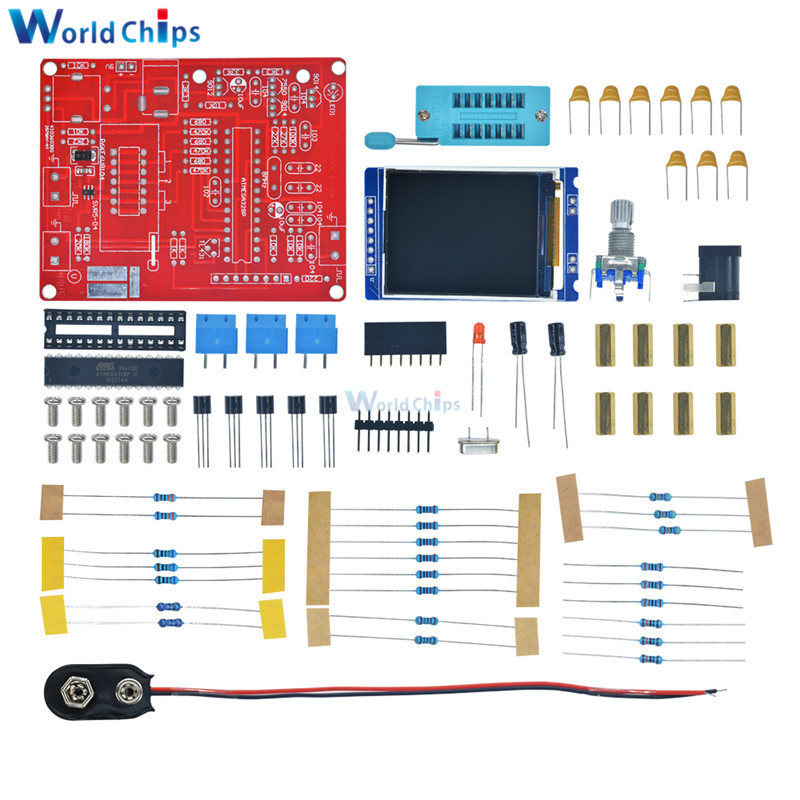 Tft Gm328 Mega328 Transistor Tester Lcr Meter Square Wave Signal Generator Diy Kit