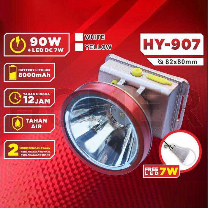 Lampu Senter Kepala LED body besar Headlamp head lamp lampu senter kepala LED super besar jumbo