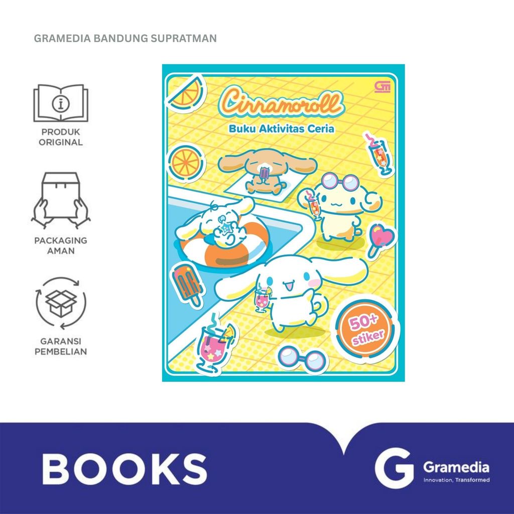 Gramedia Bandung Supratman | CINNAMOROLL BUKU AKTIVITAS CERIA | Buku Original Gramedia