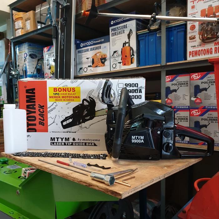 SENSO SINSO MESIN POTONG KAYU MOTOYAMA CHAINSAW 9900A