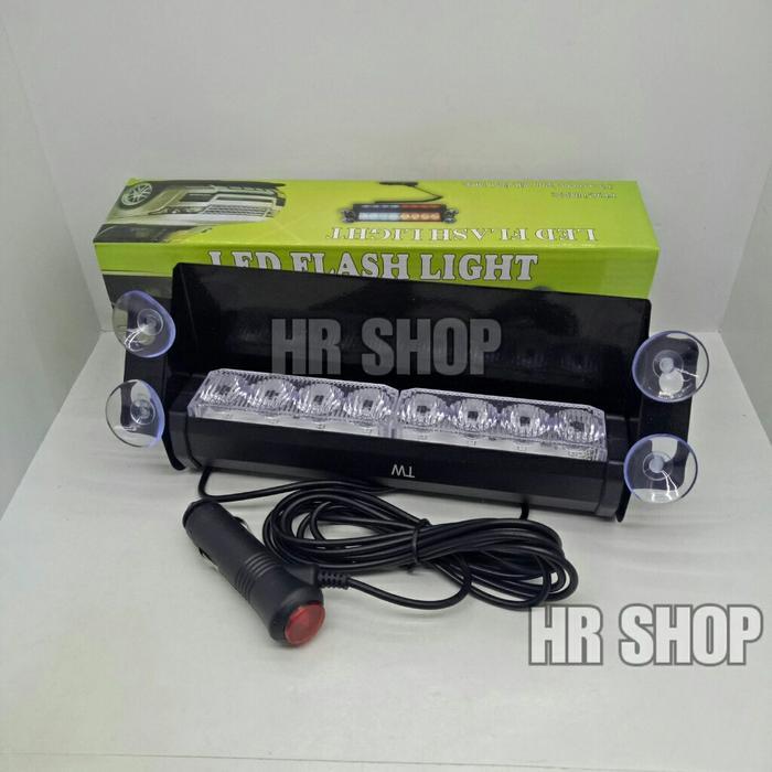LAMPU STROBO LED DASHBOARD MOBIL 12V - LAMPU STROBO DASBOARD