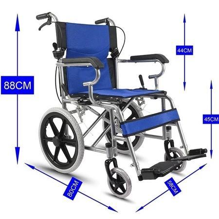Kursi roda medis / Kursi Roda Medis Wheel Chair / Kursi Roda Lipat Portable - Biru