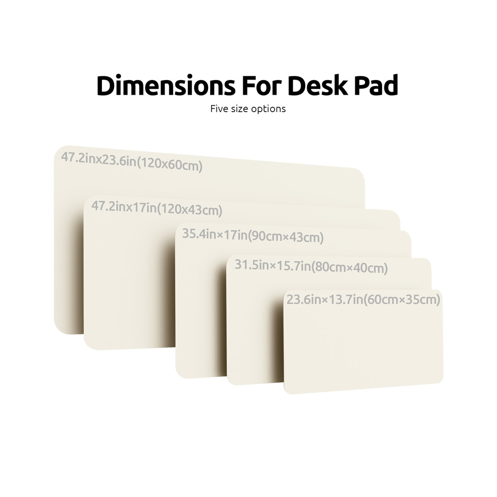 Office Desk Mat, Desk Pad Protector, Large Mouse Pad, Waterproof Non-Slip PU Desk Blotter for Office