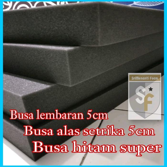 NEWW BUSA HITAM.Busa alas setrika.Busa alas setrika 5cm.Busa lembaran.Busa lembaran 5cm Portabel