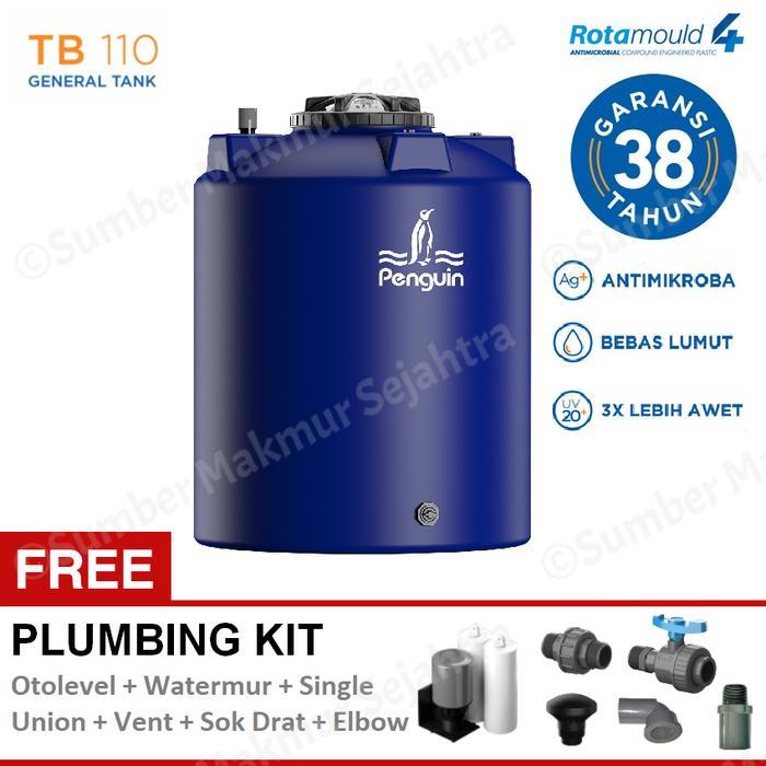 Tangki Air / Tandon / Toren Penguin 1000 Liter - TB 110 - Biru Tua