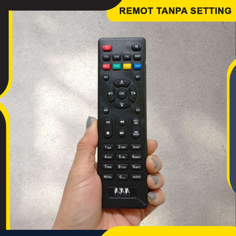 Remot Remote STB Tanaka T2 Modi / Remot Multi STB DVBT2 - Langsung Konek