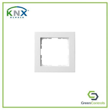 Greencontrols KNX 1 Gang Frame, WHITE -GC14FF001 WH
