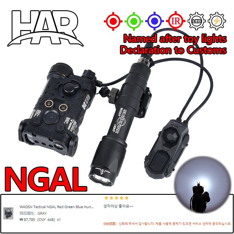 Wadsn M300A M600C Flashlight Ngal Hunting Scout Light With Axon Dual Control Switch Surefir Fit 20Mm