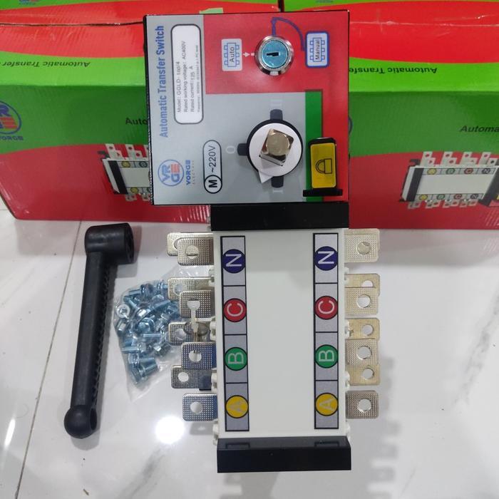 BISA TERMIN Cos motorized FORT ATS 160A 4P Change Over Switch Panel GGLD-160/4