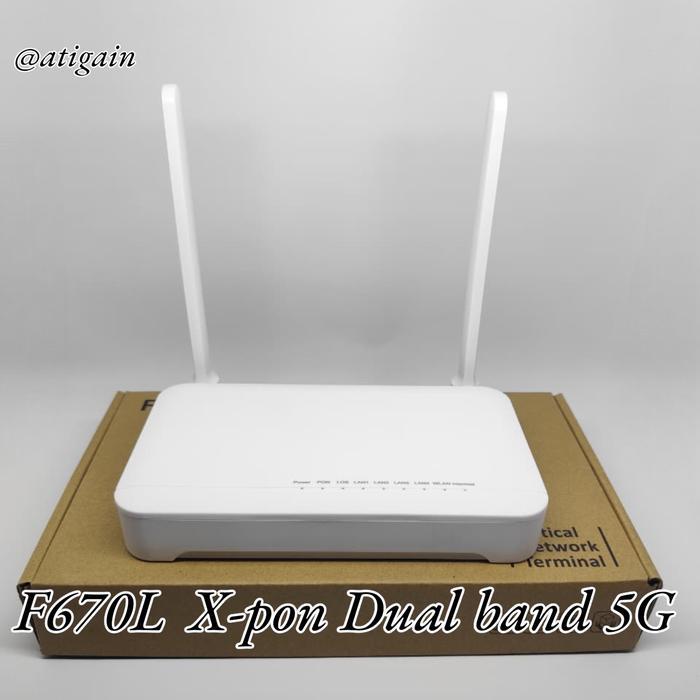 Modem F670 L Xpon Dual Band 5G modem Epon-Gpon include adaptor