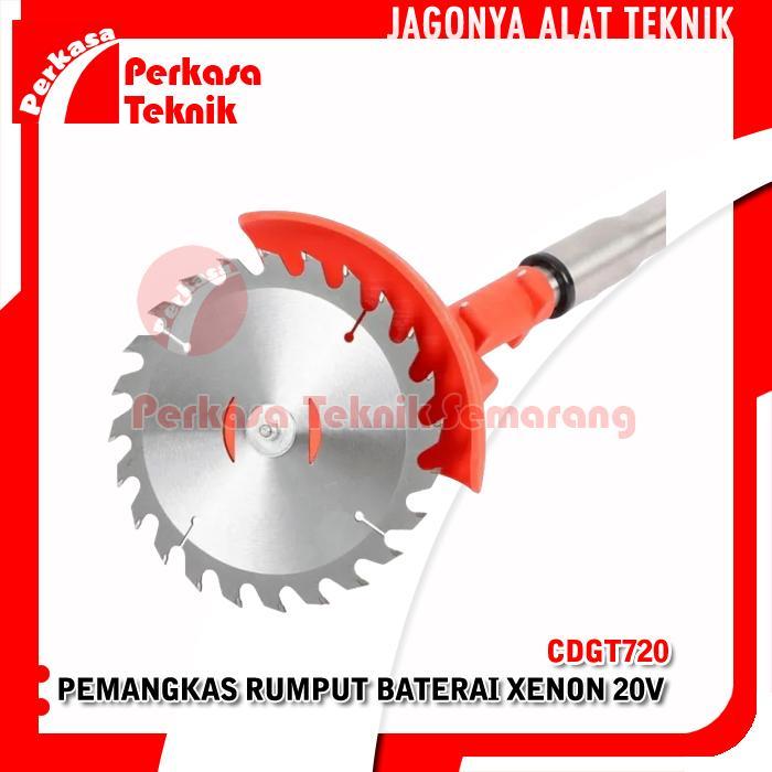 Premium Mesin Potong Rumput Cordless Baterai Xenon Cdgt720 2 Batery Cas Cdgt 720 Original