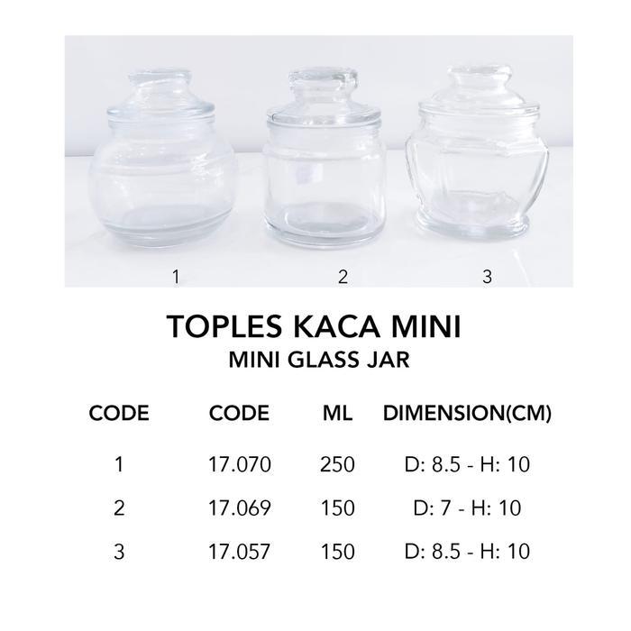 TOPLES KACA MINI / MINI GLASS JAR