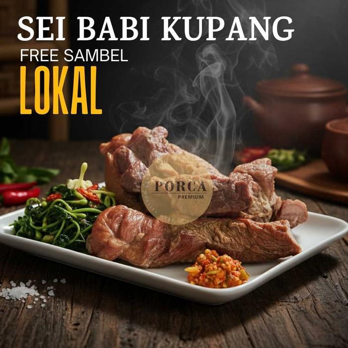 Sei Babi Asap Kupang NTT free Sambal 500g Frozen PORCA