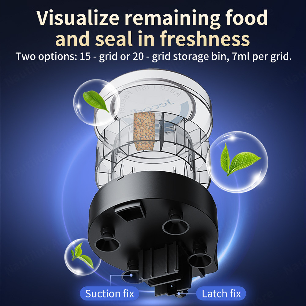 Jebao Jecod DRF Automatic Fish Tank Feeder Remote Control Timed Quantified Large Capacity Food