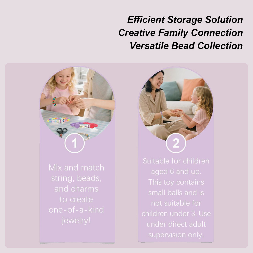 Girls Bracelet Making Kit Girls Bead Bracelet Charm Craft Set Beading Toys Fun Craft Supplies For