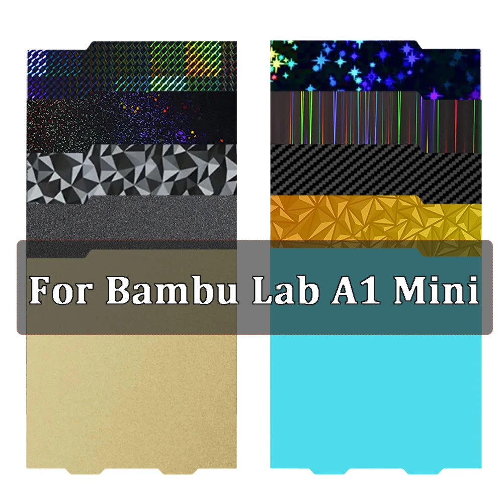 For Bambu Lab A1 Mini Build Plate Double Sided H1H PEY PEO PET PEI Bed Spring Steel Sheet Pei Sheet
