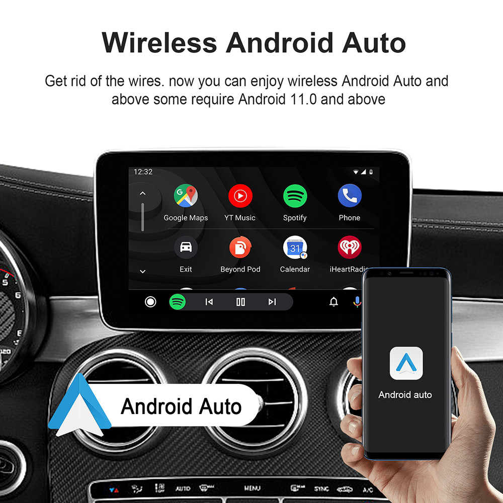 Android 13 TV BoxSmart CarPlay Ai Box Wifi Wireless Android Auto Built-in Play Store For YouTube