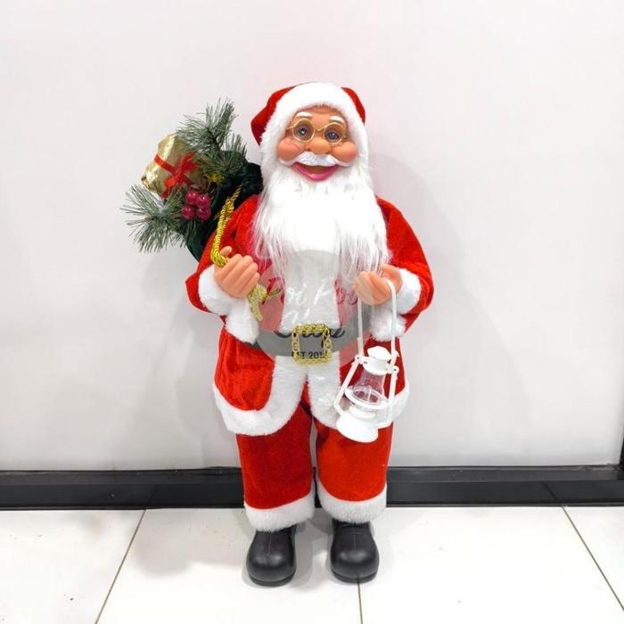 TERLARIS Patung Santa Natal 30cm 45cm 60cm Jumbo Polos Figur Boneka Santaclaus Premium Sinterklas