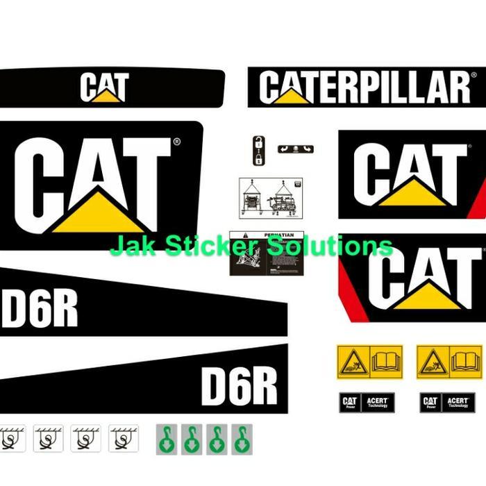 Stiker Dozer Cat D6R