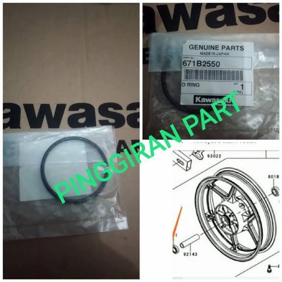 Oring ring karet roda velg belakang Ninja 250 fi Z250 fi Original Kawasaki