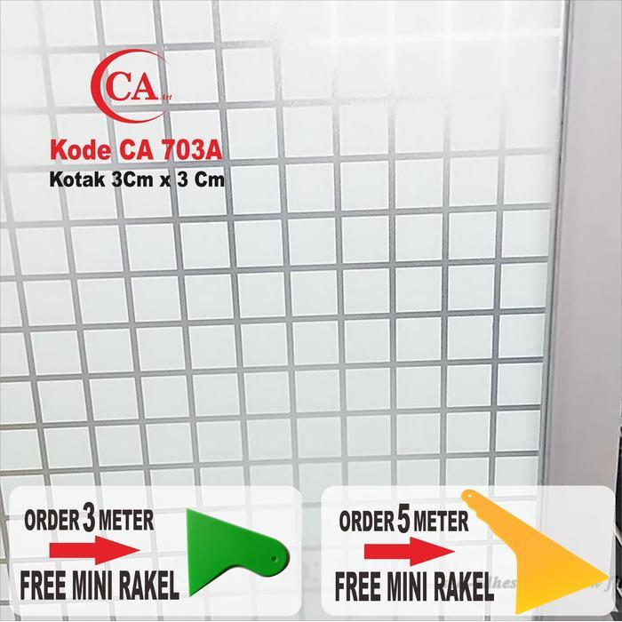 STICKER / STIKER KACA MOTIF KOTAK - KOTAK ( WINDOW FILM )