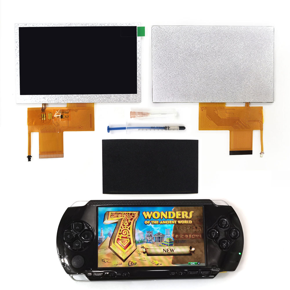 2023 New Easy Install IPS LCD Highlight Screen for PSP 1000 No Need Ribbon Cable Adapter No Need Sol