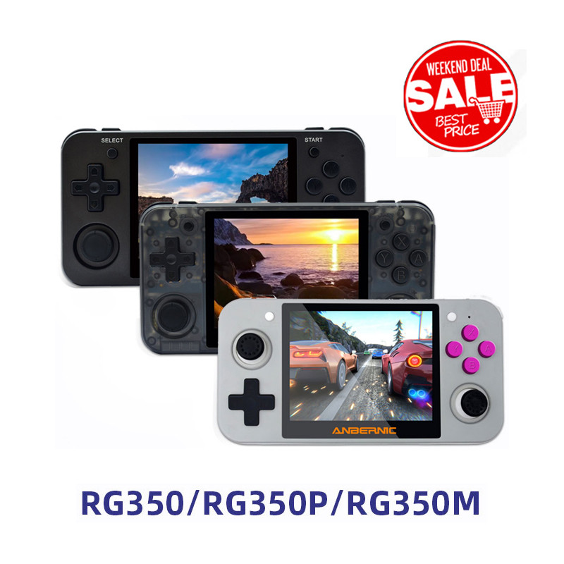 ANBERNIC RG350 RG350P RG350M Handheld Game Console 64-bit Mini Game Console Support HDMI Gift
