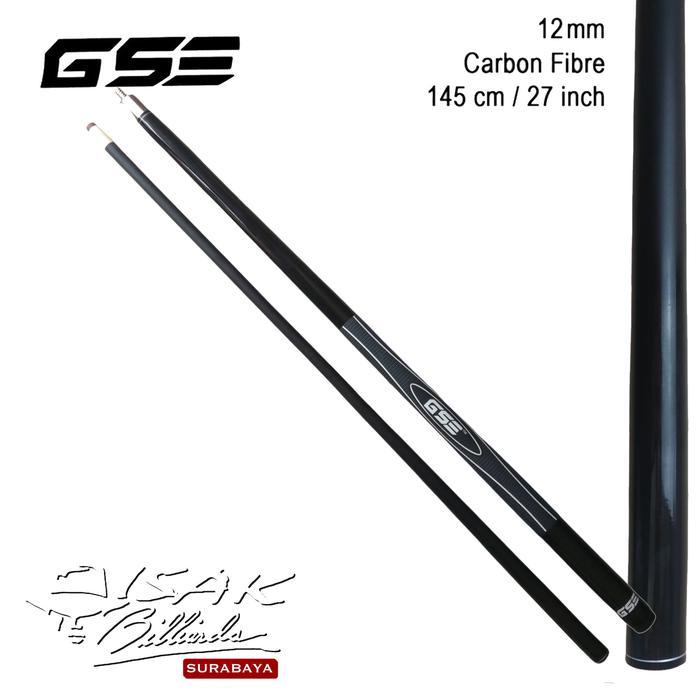 GSE Cue Stick Black 12 mm Carbon Fibre Shaft