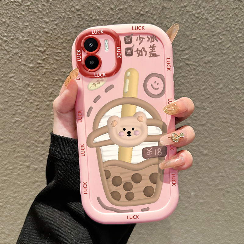 Casing Hp untuk Xiaomi Redmi A1 A2 Case Casing HP Softcase silikon Kasing lanyard pribadi penutup pe