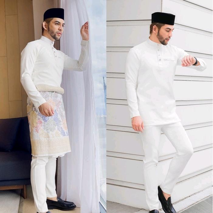 TERLARIS COD-1 Set Baju Karung Adat Melayu Pria Baju Koko Formal Malaysia Cakak Musang Bahan