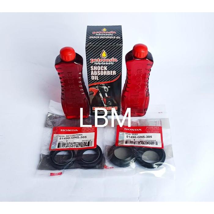 (COD) oli shock dan seal shock depan beat scoopy vario 125 all metic honda