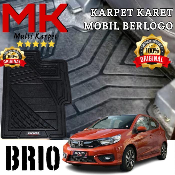 Karpet Karet Logo Honda Brio 2020 - Premium