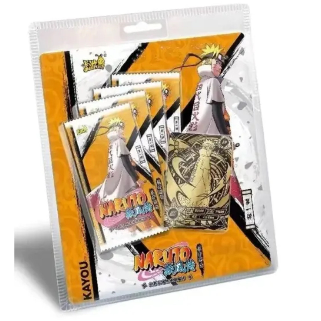 KAYOU Naruto Card Gift Box BR Badge Collection Card Book New Year Youth Scroll Genuine Anime