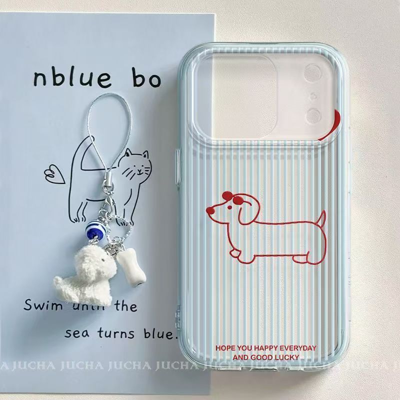 Stripe Girl Anjing Fancy Casing Infinix 9 8 Smart 10 50 5G 50I 60 Pro Plus 60I Tecno Camon 40 Note 4